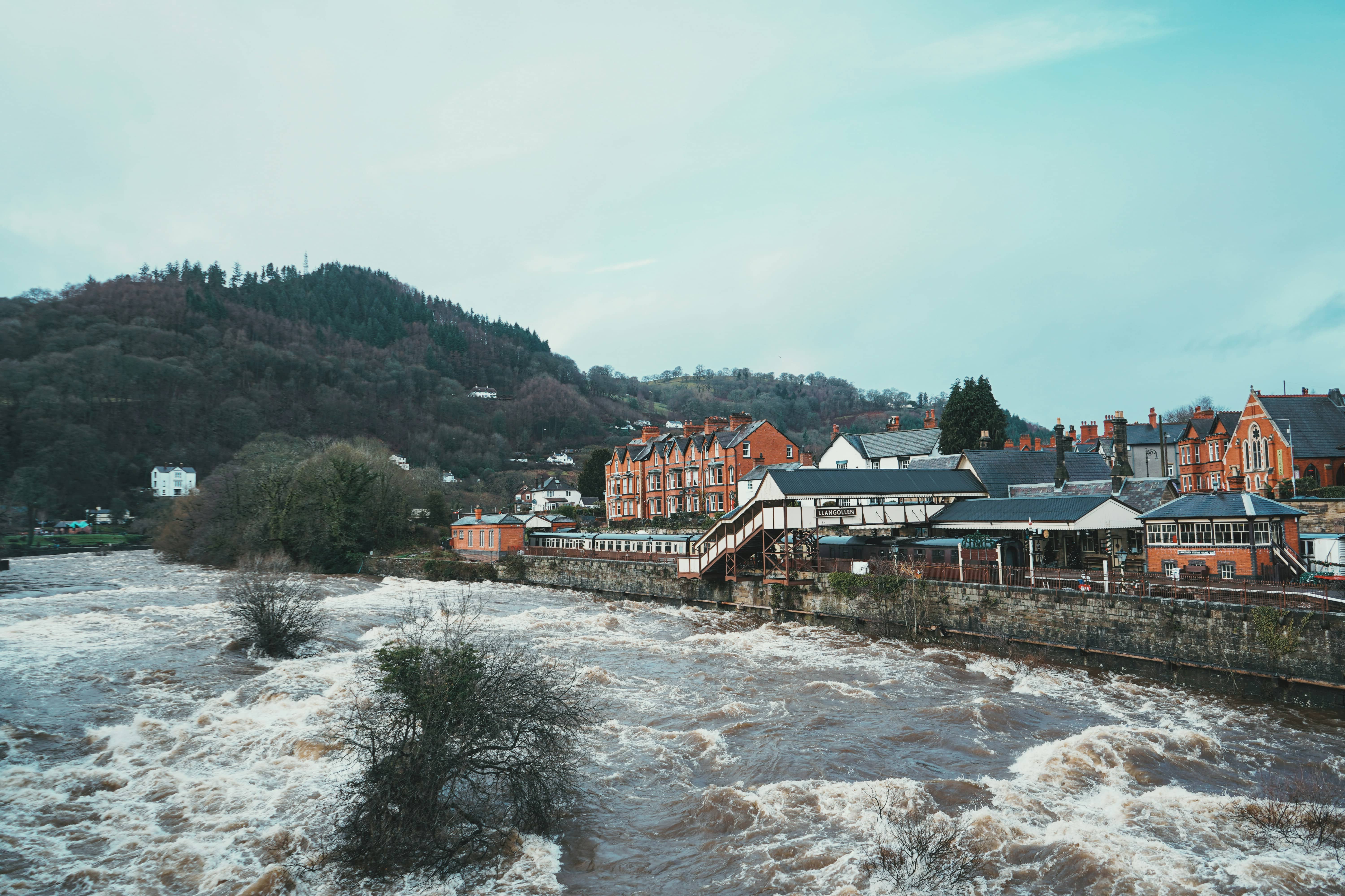 Image of Wrexham rushing river